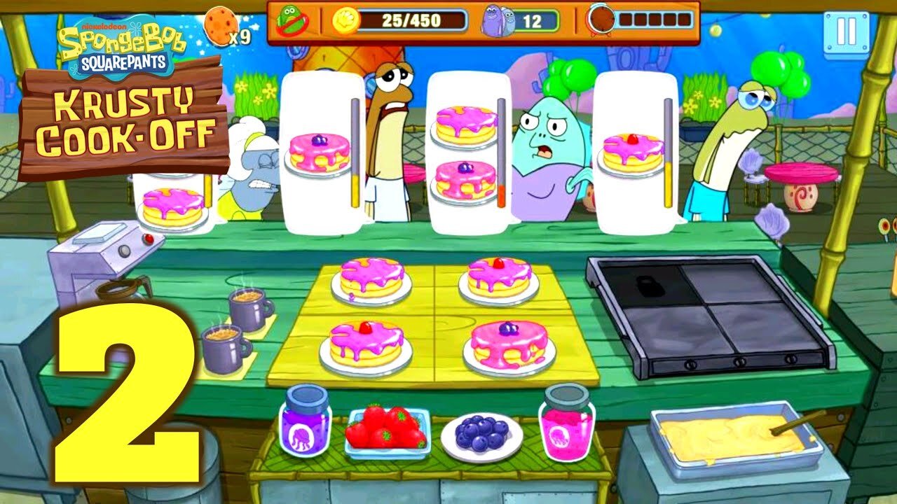 Spongebob Krusty Cook Off - Gameplay Walkthrough | Kamal Gameplay | Part 2 (Android, iOS)