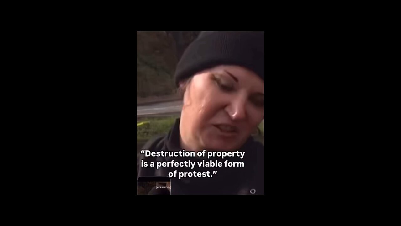 Leftists saying they have a right to destroy property…