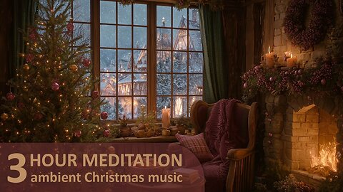 3 Hour Christmas Meditation – Cozy Fireplace & Ambient Music for Prayer, Reflection, Deep Relaxation