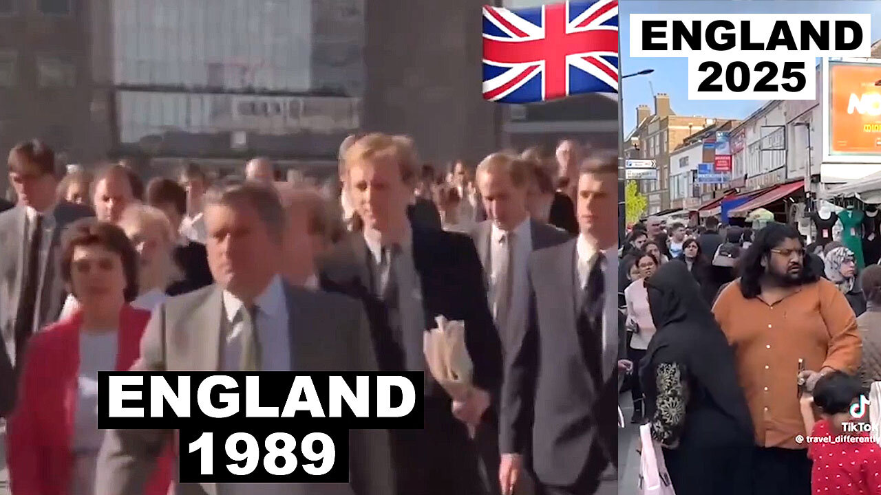 England in 1989 👱🏻‍♂️👨🏻 🆚 England in 2025 👨🏾👳🏽