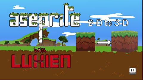 Pixel art 2-D to 3-D quick timelapse!