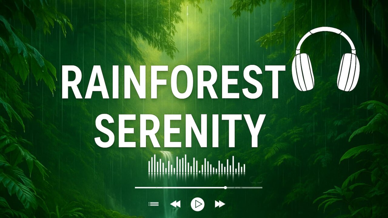 Rainforest Serenity 🌿 | 26 minute Deep Sleep Relaxation with AI Nature Sounds.#relaxingmusic