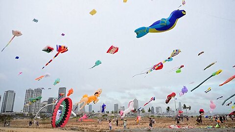 Kite festival fills skies over Sri Lanka's capital