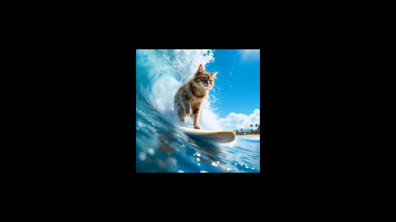 Funny Surfing Cat - Crazy Edit Series 1