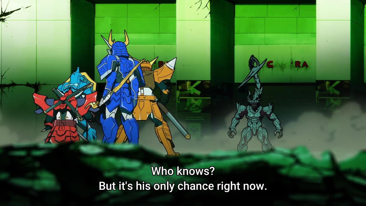 samurai troopers vs monster ryuusei