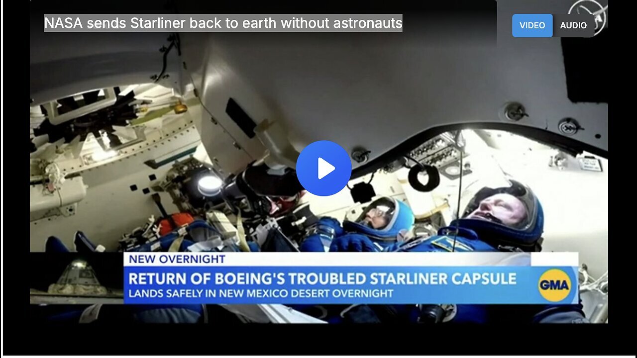"Starliner Returns to Earth Sans Astronauts: A NASA Mission"