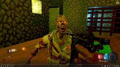 Playing Call of Duty Black ops 3 zombies - Minecraft Tower Challenge map - (No Commentary).