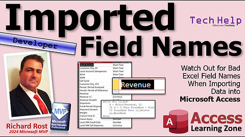 Watch Out for Bad Excel Field Names When Importing Data into Microsoft Access