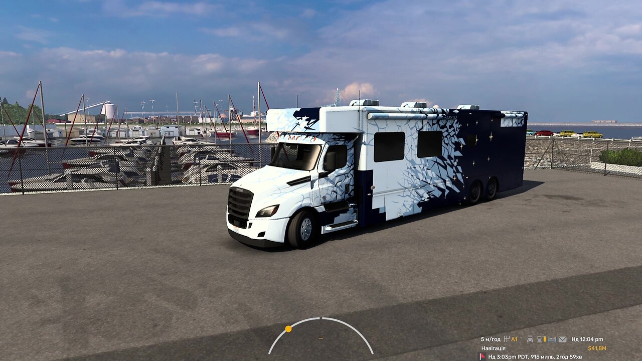 ATS, Alaska - North to the Future, Freightliner Cascadia NRC RV, Olympia - Valdez