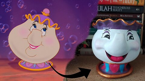 Turning flower Pot to Ms Potts - Beauty and The Beast - Flower Pot Ideas