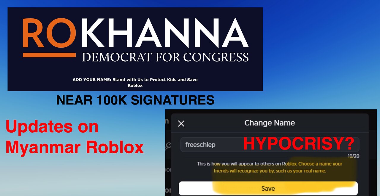 Ro Khanna Petition Updates, Bahrain eyeing Roblox Ban, and More