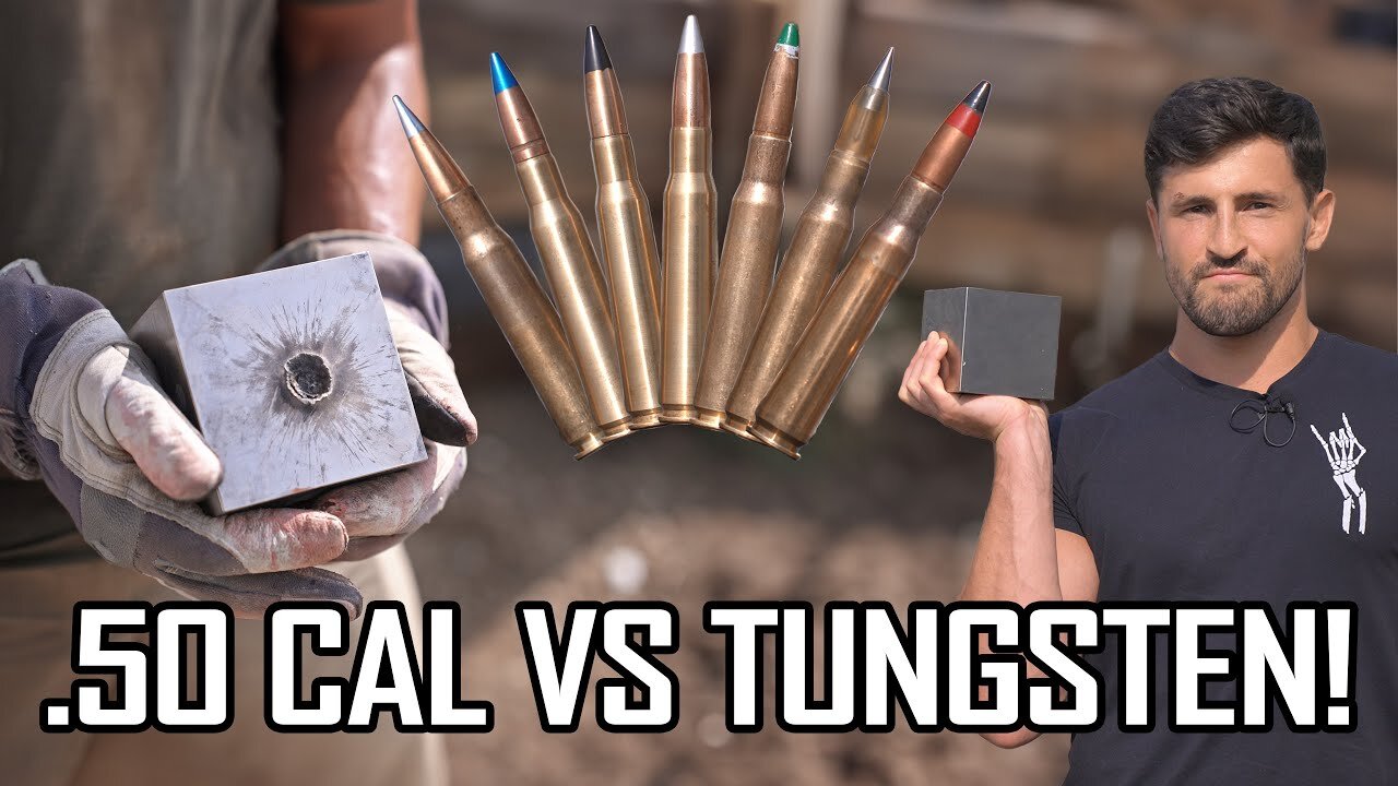 STRONGEST .50 Cal Rounds vs Tungsten Cube!