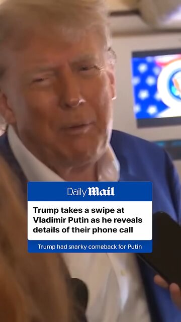 Trump takes a jab at Putin