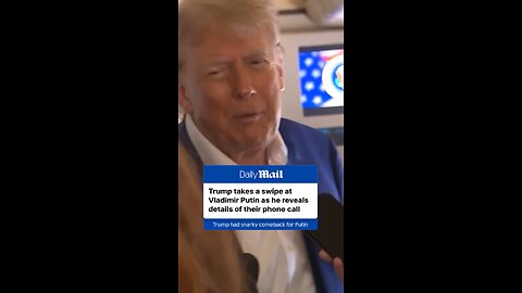 Trump takes a jab at Putin