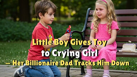 Little Boy Gives Toy to Crying Girl — Her Billionaire Dad Tracks Him Down