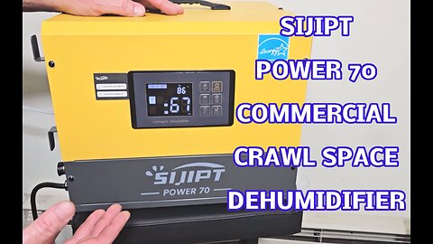 Sijipt POWER 70 Crawl Space Dehumidifier w Pump, 1000 sq ft