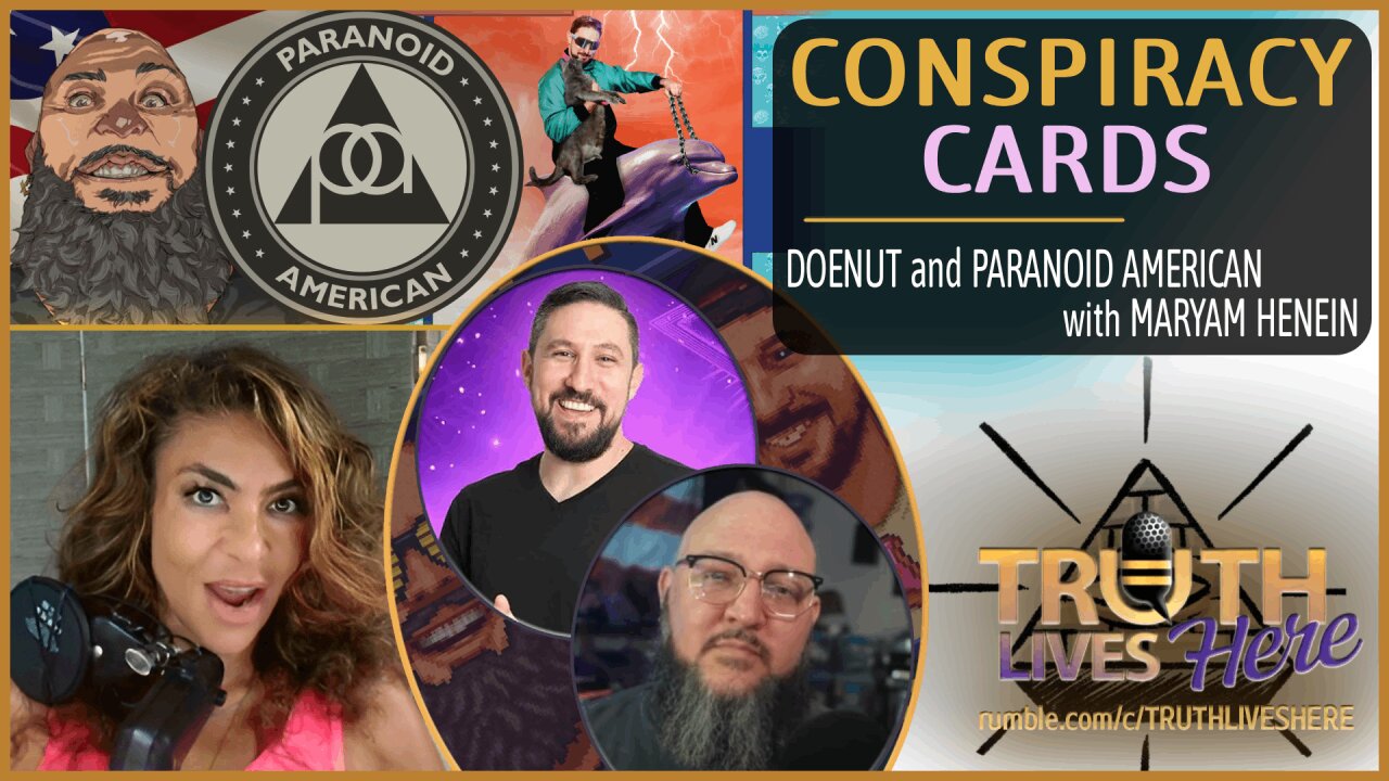 Conspiracy Cards with Paranoid American And DOENUT