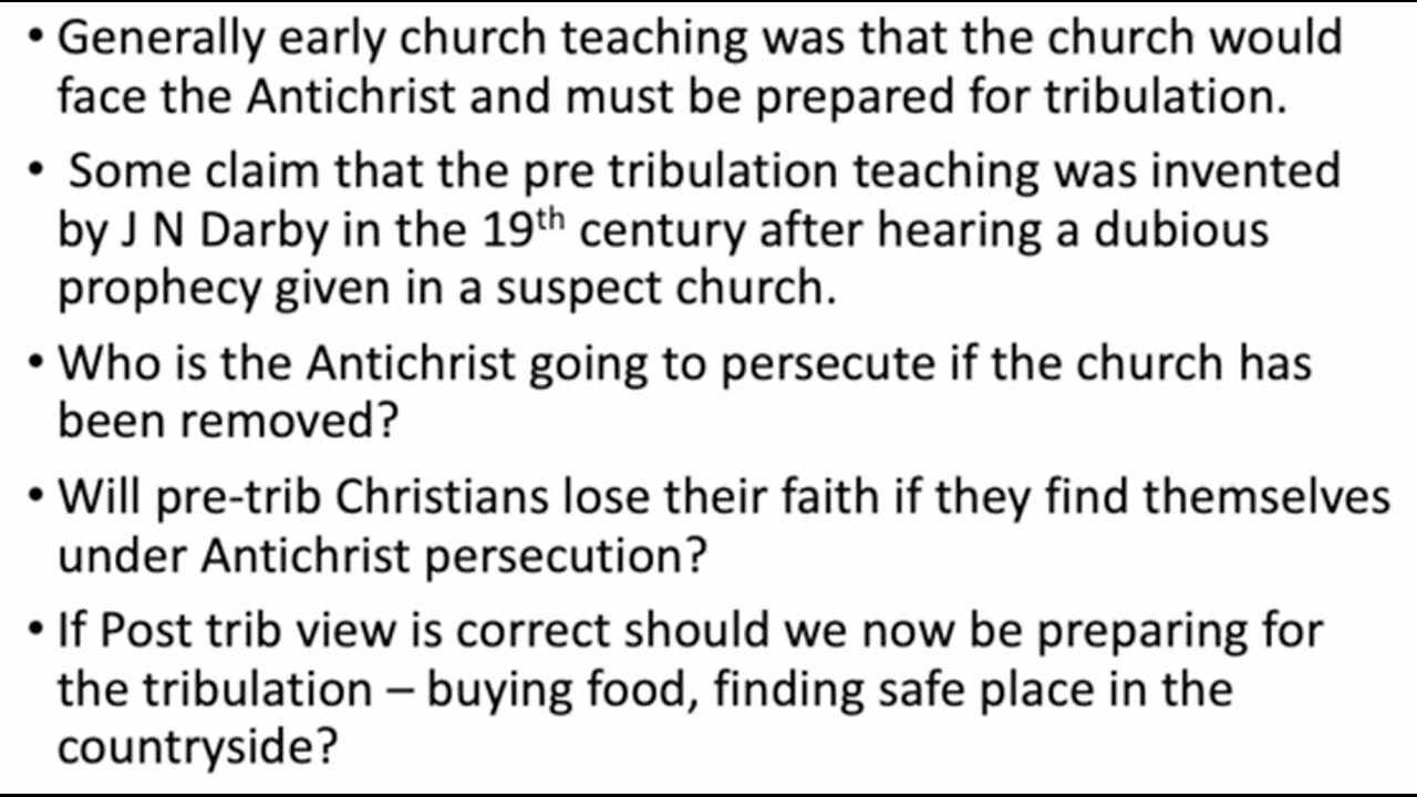 Rapture arguments - the issues