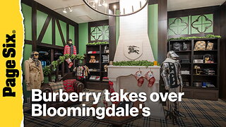 Burberry takes over Bloomingdale's for the holidays