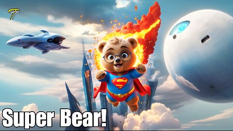 Tiny Bear, Giant Hero Punch 💥 | Super-Bear Saves the City! #superhero #shorts