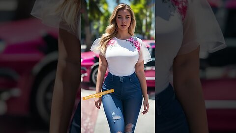 White or Pink? The Perfect Blouse & Jeans Combo!