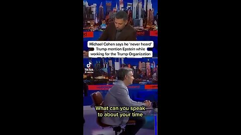 I never heard him mention Epstein at all.
