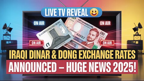 LIVE TV Reveal 📺 Iraqi Dinar & Dong Exchange Rates Announced – Huge News 2025! 💥 Today's IQD Update!