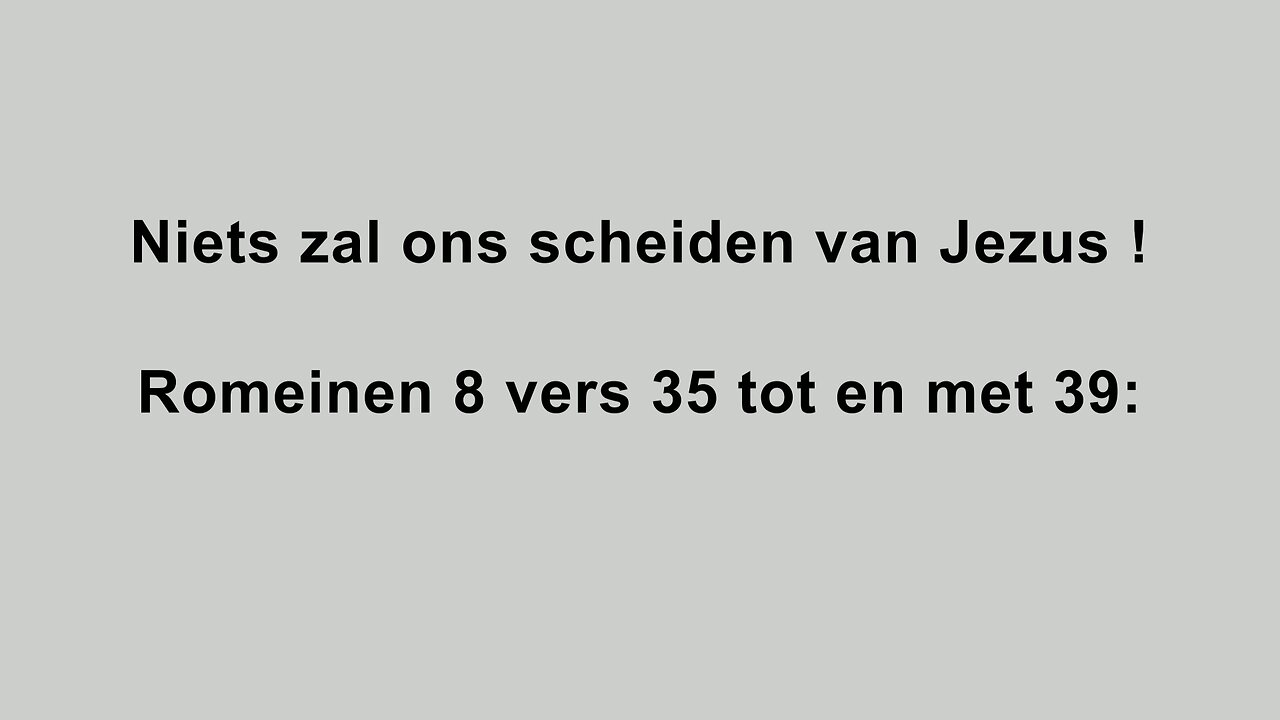 Niet zal ons scheiden van Jezus ! - #scheiden #Jezus