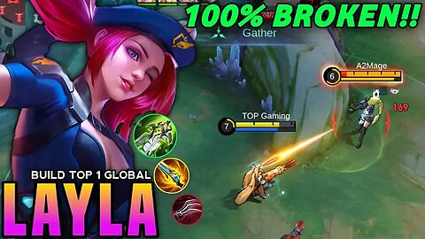 ¡DAÑO TOTAL DE UN SOLO GOLPE! | LA MEJOR CONFIGURACIÓN Y EMBLEMA DE LAYLA DE 2025.MLBB