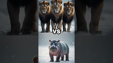 3 Lions vs Tiger vs Hippo vs Rhino vs Elephant. Who wins?