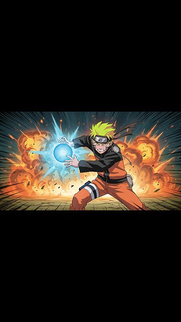 Naruto Unleashes Epic Rasengan! Explosive Comic Book Animation