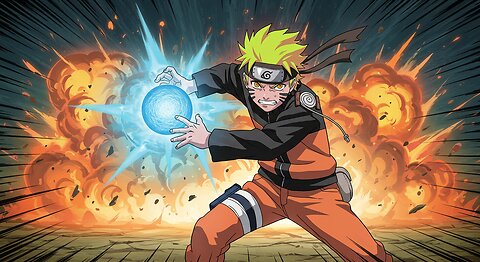 Naruto Unleashes Epic Rasengan! Explosive Comic Book Animation