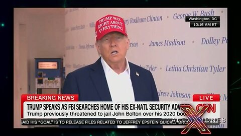 BREAKING VIDEO: Trump Calls Out John Bolton After He Finds Out The FBI Raided