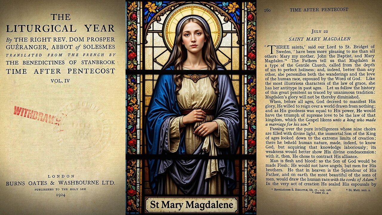 St Mary Magdalene {July 22} ๐๐ง