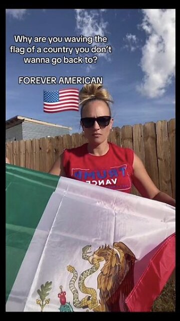 Captioned - Mexicans, why you wave the foreign on USA?