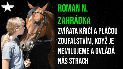 Roman N. Zahrádka: Zvířata křičí a pláčou zoufalstvím, když je nemilujeme a ovládá nás strach