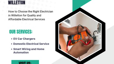 How to Choose the Right Electrician in Willetton for Quality and Affordable Electrical Services