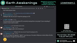 Earth Awakenings - Livestream 1 - #4170 - Live on Rumble/Youtube/X-Twitter/Twitch