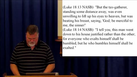 Luke 18 - It is impossible for a man to save himself. 2017