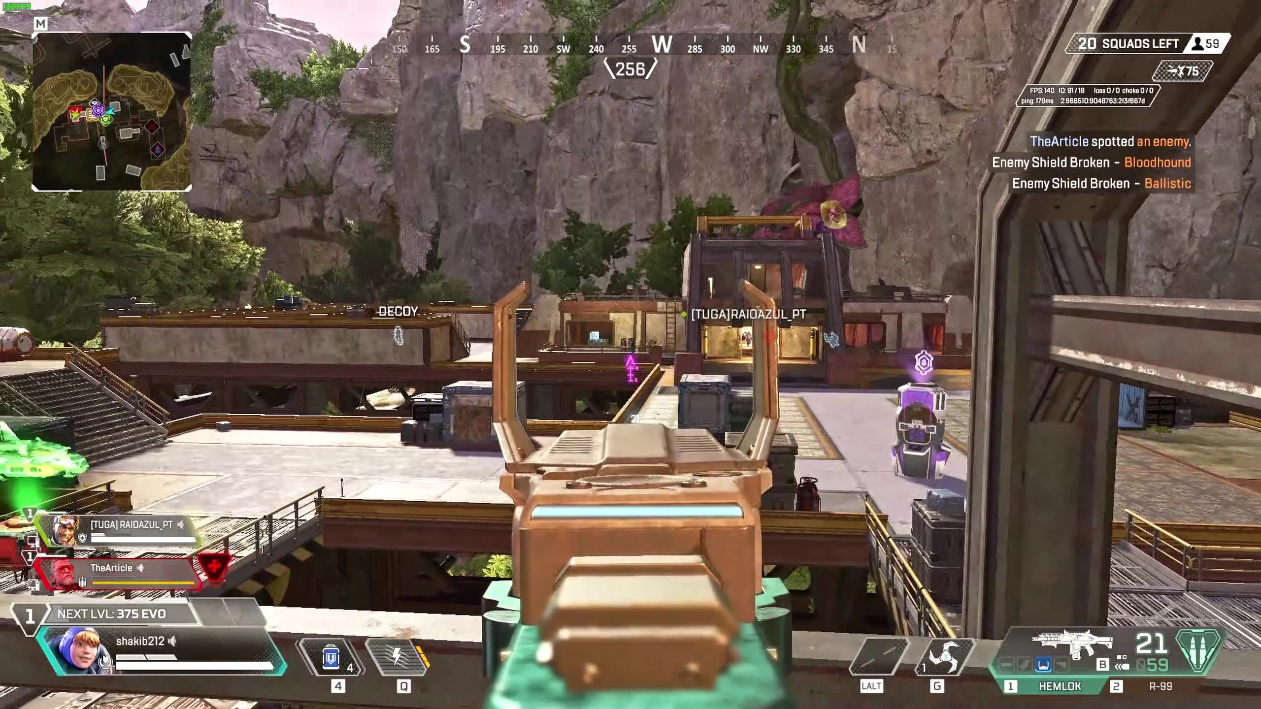 Wattson Hot Drop Squad Wipe on Storm Point with R99 & Hemlok ⚡ | Apex Legends #apex #apexlegends