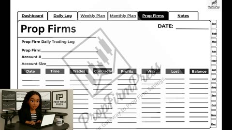 Prop Firm Digital Trading Planner iPad Compatible – GoodNotes Ready #PropFirmPress #PropFirmDeals