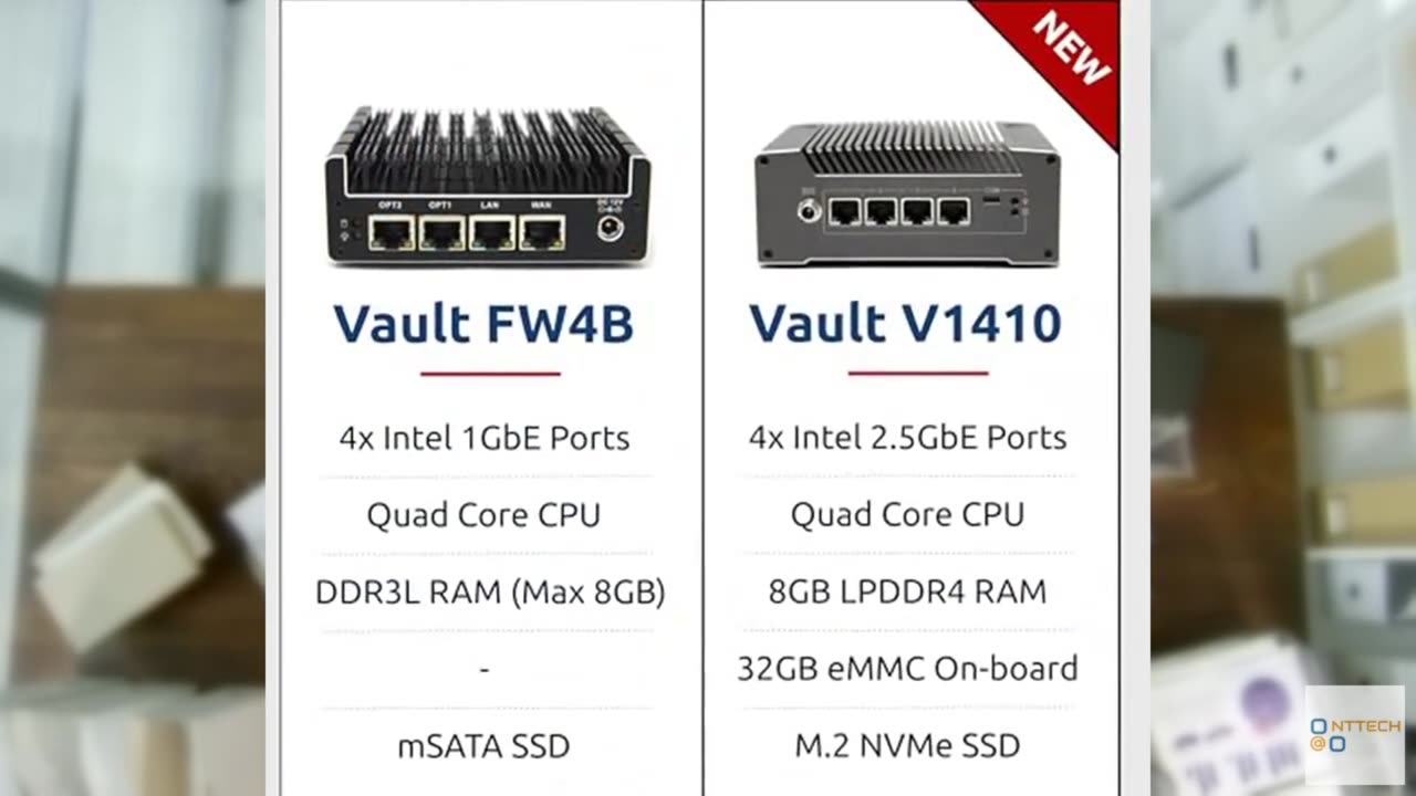 Protectli Vault FW4B - 4 Port, Firewall Micro Appliance/Mini PC - Intel Quad Cor