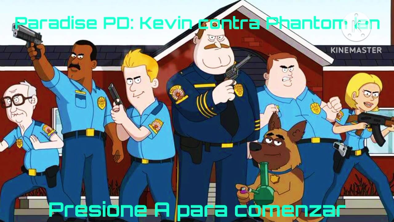 Paradise PD: Kevin vs. Phantom Ian (Spanish Genesis Bootleg) Continue and Game Over