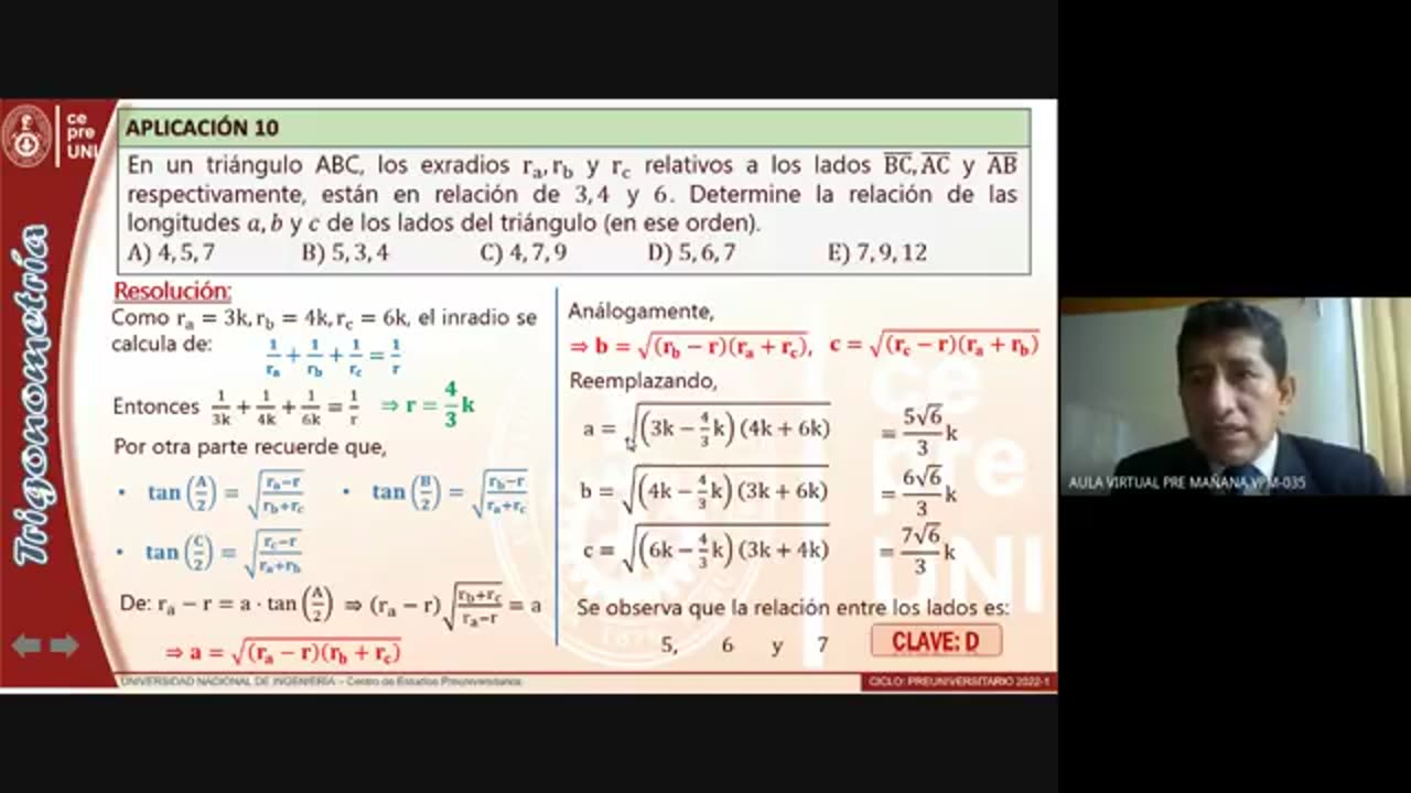 CEPRE UNI 2022 - 1 | Semana 16 | Trigonometría S1