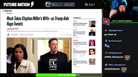 MUSK CUCKS STEPHEN MILLER? TIM POOL WEASELS OUT OF DEBATE? SEETHES AT GROYPERS??? FRI YAP