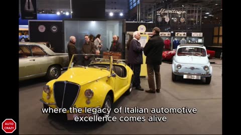 What's Happening with This White Car and Yellow Car in the Exhibition Hall