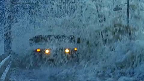 WATER DESTROYS BRIDGE WITH PEOPLE #movie #film #shorts #youtubeshorts