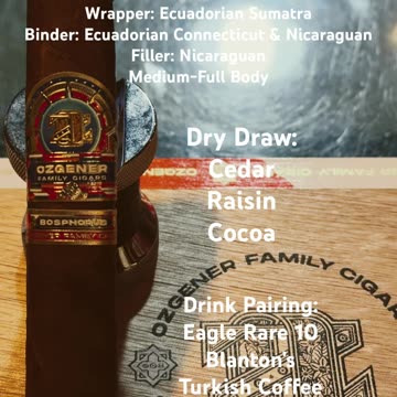 Bosphorus (Ozgener Family Cigars) 5x52 Robusto #Shorts #CigarOfTheDay #Short #Review