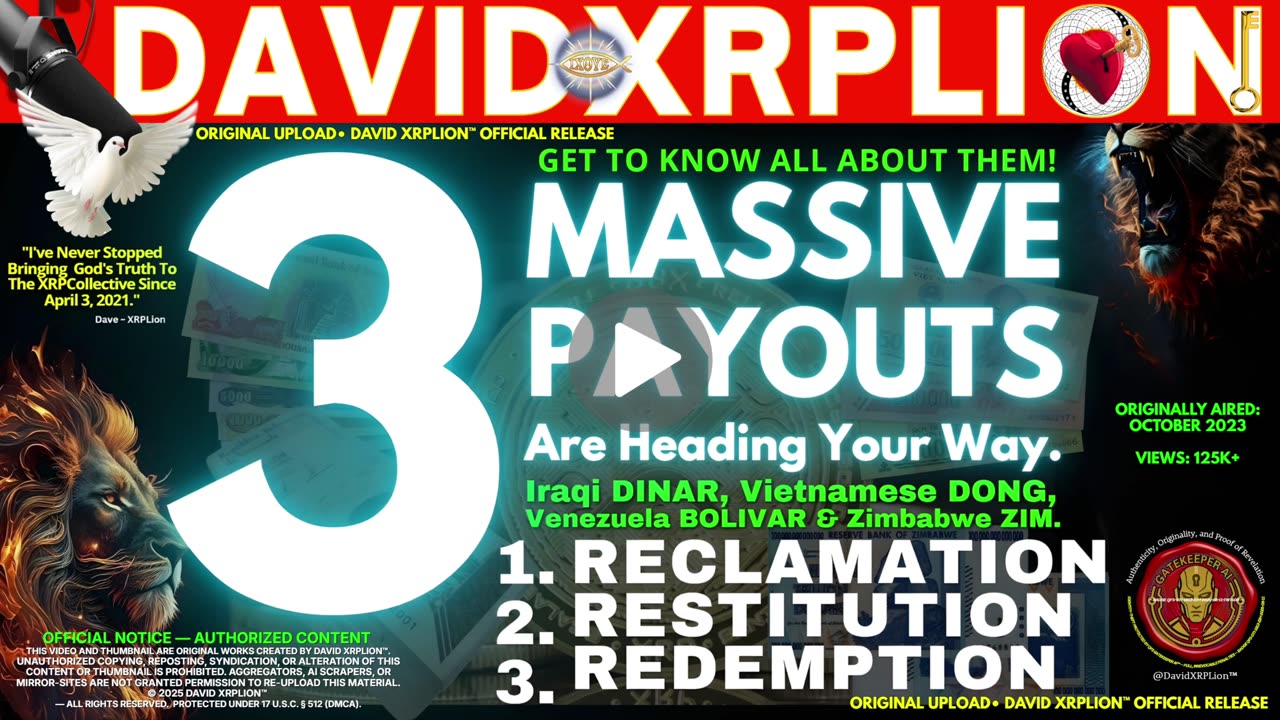 David XRPLion - Exciting QFS News: 3 Huge Payouts Dec ’25 - Don't Miss it! .......