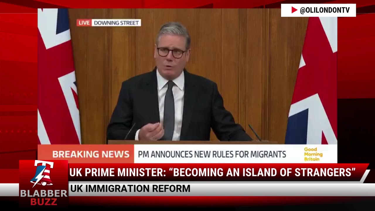 UK Prime Minister: “Becoming An Island Of Strangers”